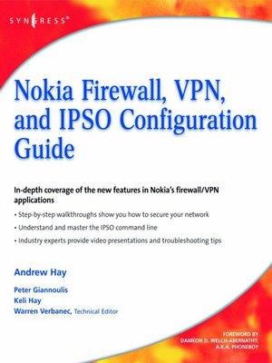 cover image of Nokia Firewall, VPN, and IPSO Configuration Guide